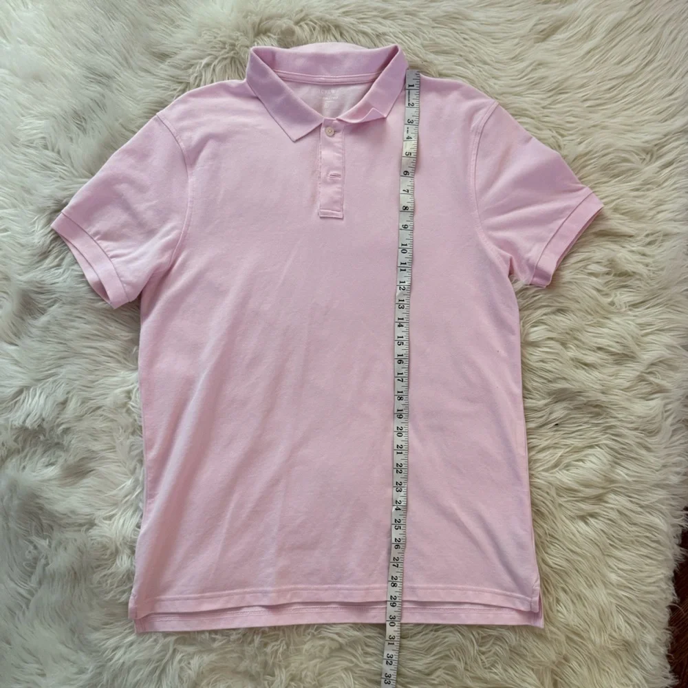 J. CREW Flex piqué polo shirt men’s size Large Pink